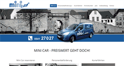 Desktop Screenshot of minicar-osnabrueck.de