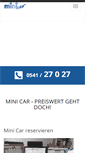 Mobile Screenshot of minicar-osnabrueck.de
