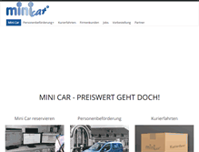 Tablet Screenshot of minicar-osnabrueck.de